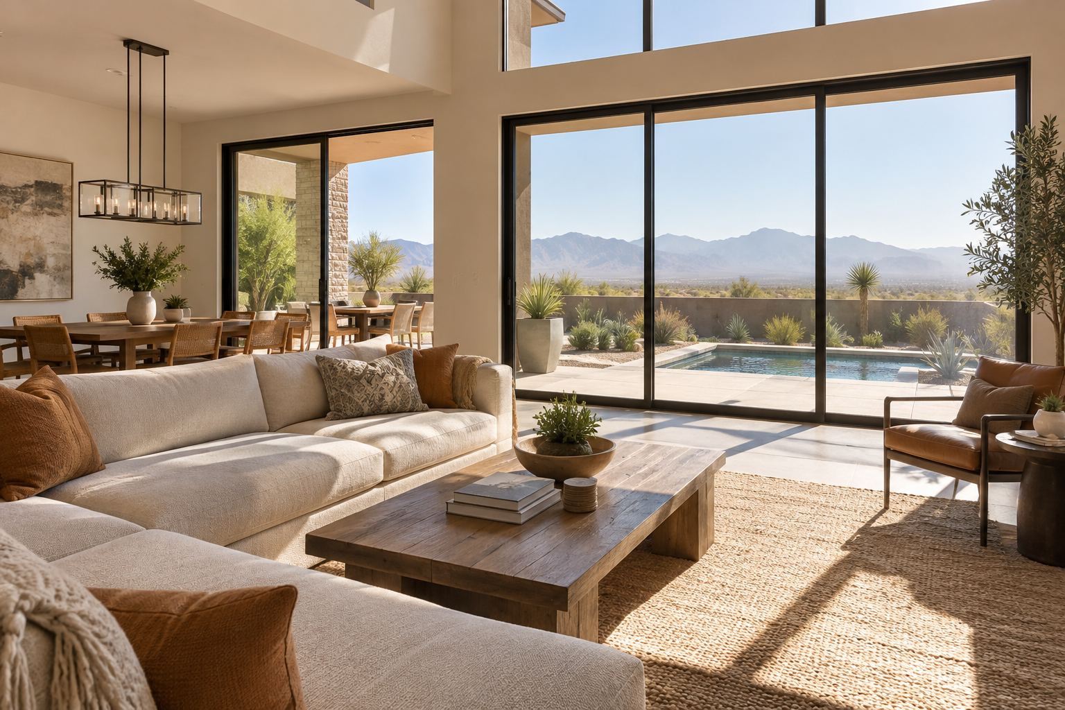 A bright Las Vegas Valley home interior, illustrative